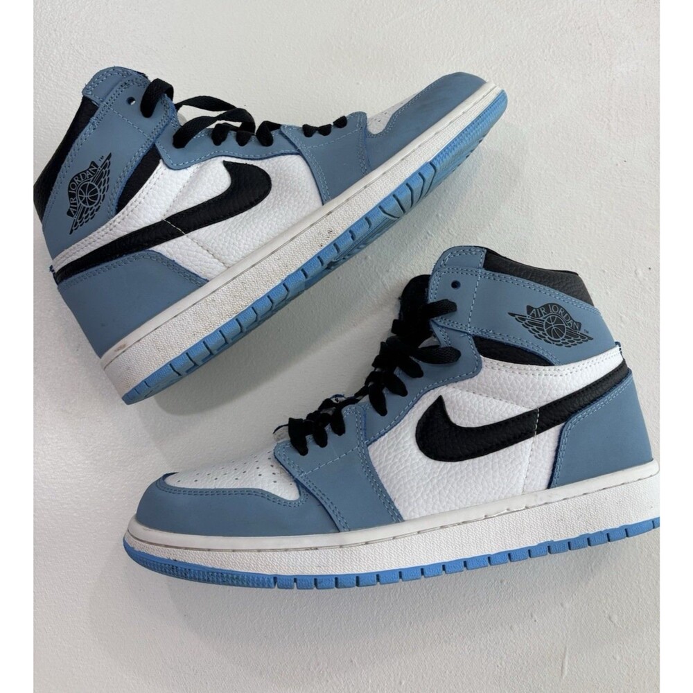 Size 9.5 Air Jordan 1 Retro High OG University Blue White Black 555088-134